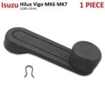 ที่หมุนปรับกระจก มือหมุนกระจก 1 ชิ้น สีเทา สำหรับ Toyota Hilux Vigo MK6 MK7 ปี 2005-2014